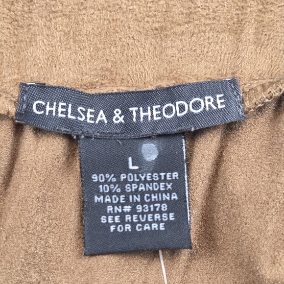 Chelsea & Theodore Faux Suede Tiered Maxi Skirt Women's Lrg Western Cottagecore - Picture 2 of 6